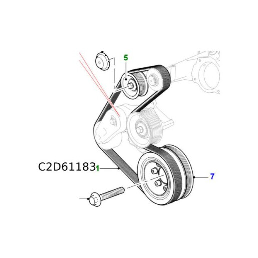 Curea transmisie 5.0 V8 Supercharger Jaguar F-Pace C2D61183 Curea transmisie 5.0 V8 Supercharger Jaguar F-Pace C2D61183