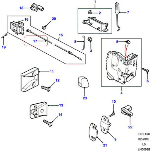 Cablu usa FRC000020 Land Rover Discovery