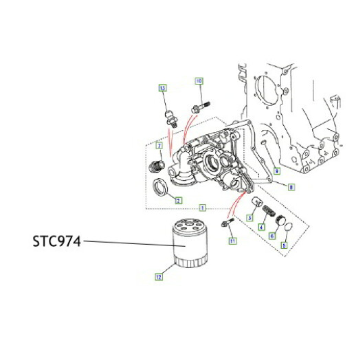 Filtru ulei Discovery  STC974