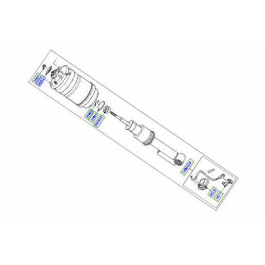 Amortizor si perna aer spate Range Rover Sport 2010-2013 LR032652