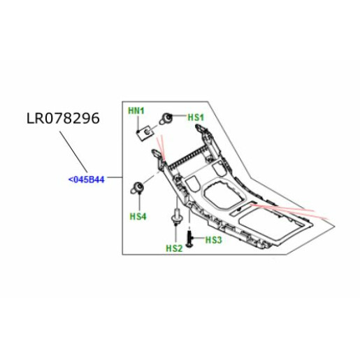 Ornament rama superior consola bord Range Rover Evoque LR078296 Ornament rama superior consola bord Range Rover Evoque LR078296