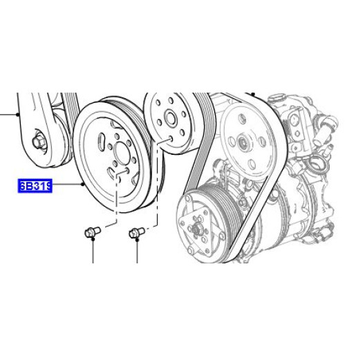 Fulie vilbrochen motor 3.0D V6 Discovery Range Rover Jaguar LR067312 JDE37423