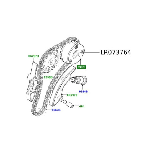Pinion distributie Range Rover Evoque si Sport LR073764 Pinion distributie Range Rover Evoque si Sport LR073764