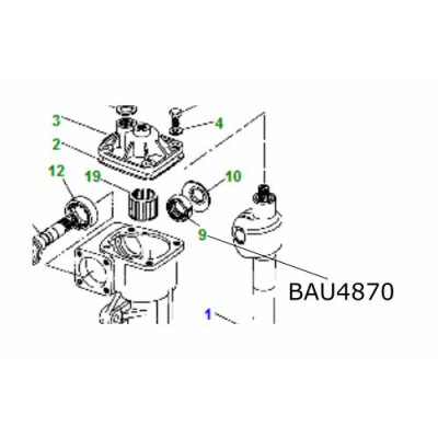 Simering caseta directie LR Defender model fara servodirectie BAU4870