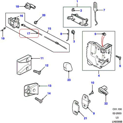 Cablu usa FRC000020 Land Rover Discovery