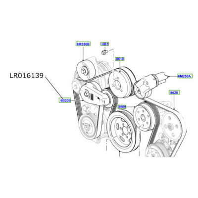 Rola intinzatoare transmisie Range Rover Sport 3000cc diesel LR016139
