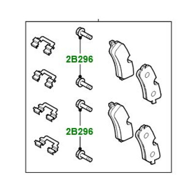 Placute frana spate Defender de la 2020 Discovery 5 Range Rover L405 si Sport LR162042