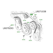 Intinzator curea accesorii Range Rover Land Rover LR079293