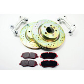 Kit frana discuri ventilate placute ceramice si etrieri Terrafirma LR Discovery 3 si 4 Range Rover Sport TF636